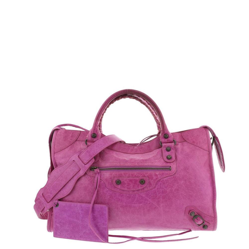 BALENCIAGA The City Bag Handbag Purple